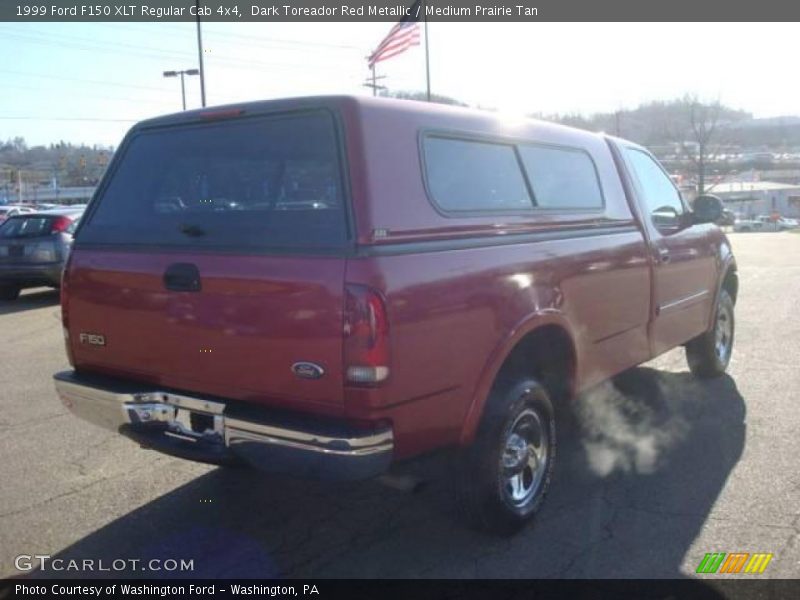 Dark Toreador Red Metallic / Medium Prairie Tan 1999 Ford F150 XLT Regular Cab 4x4