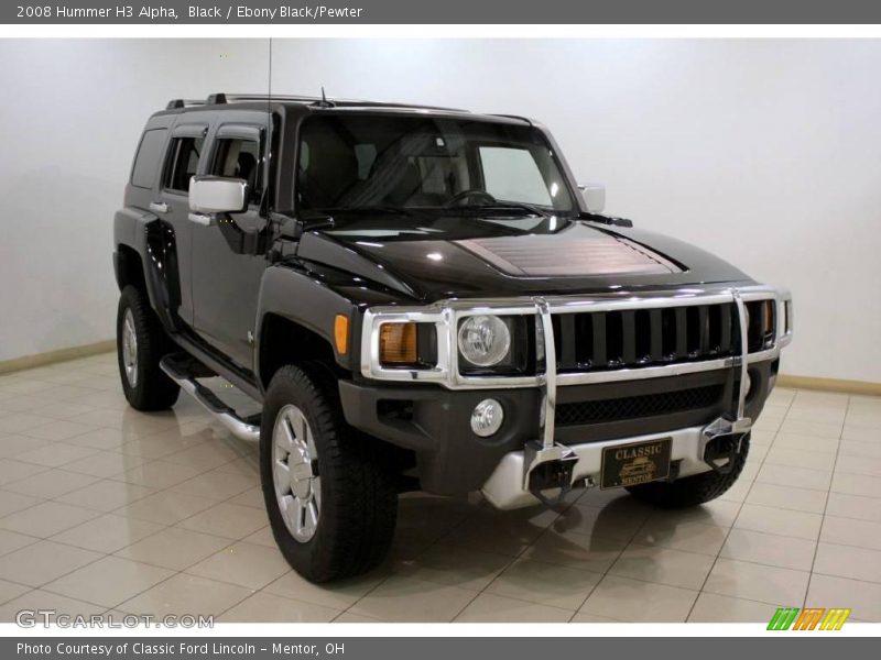 Black / Ebony Black/Pewter 2008 Hummer H3 Alpha