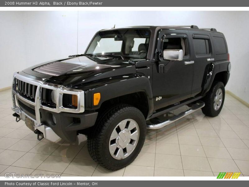 Black / Ebony Black/Pewter 2008 Hummer H3 Alpha