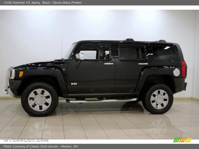 Black / Ebony Black/Pewter 2008 Hummer H3 Alpha