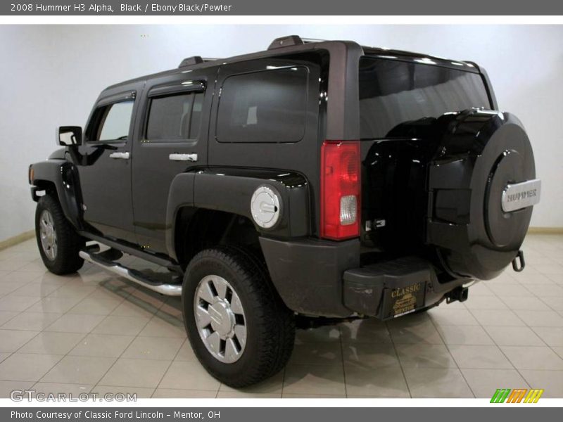 Black / Ebony Black/Pewter 2008 Hummer H3 Alpha