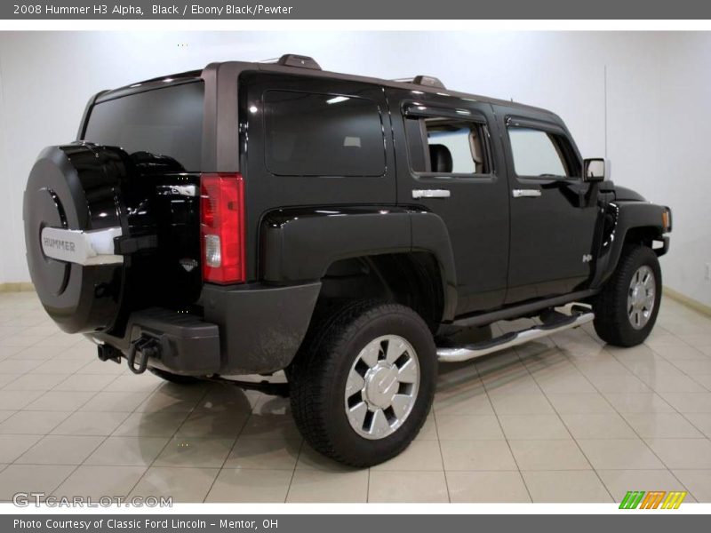 Black / Ebony Black/Pewter 2008 Hummer H3 Alpha