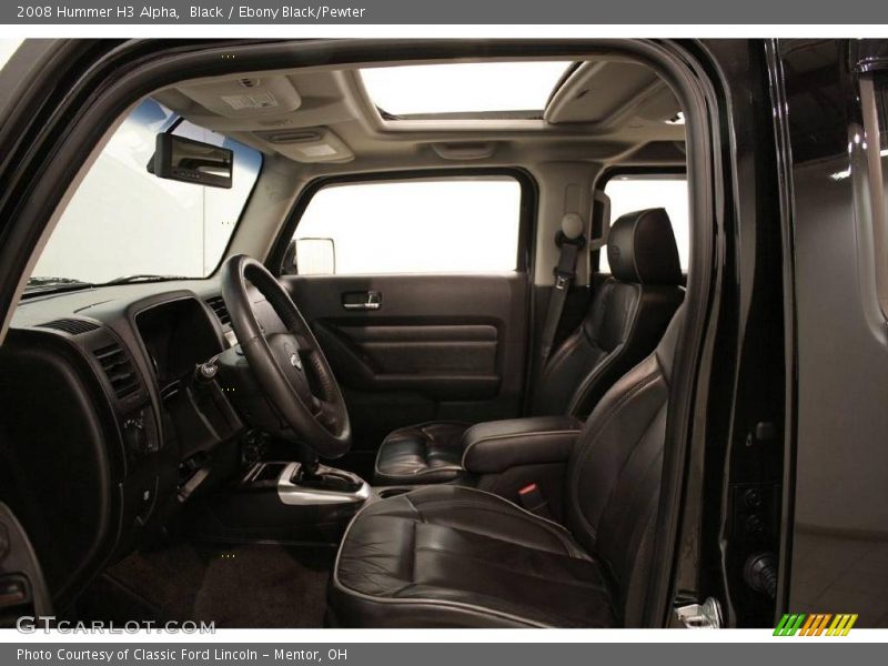 Black / Ebony Black/Pewter 2008 Hummer H3 Alpha