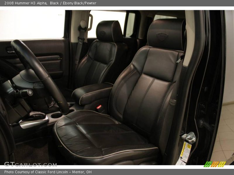 Black / Ebony Black/Pewter 2008 Hummer H3 Alpha