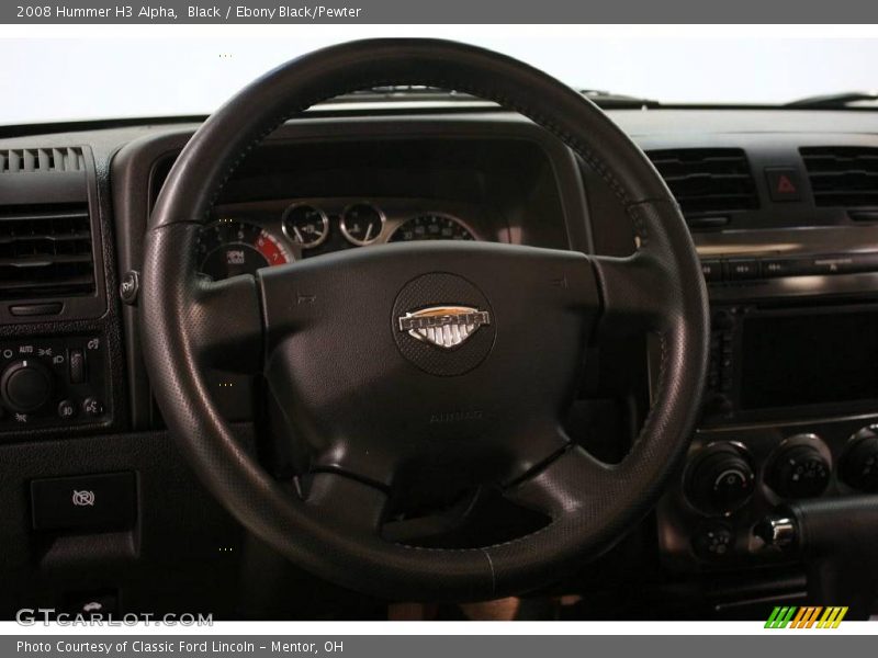 Black / Ebony Black/Pewter 2008 Hummer H3 Alpha