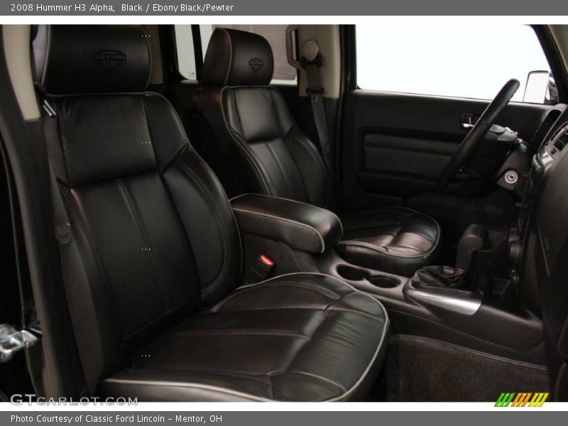 Black / Ebony Black/Pewter 2008 Hummer H3 Alpha
