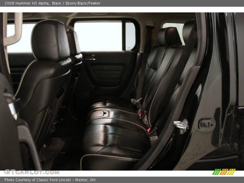 Black / Ebony Black/Pewter 2008 Hummer H3 Alpha