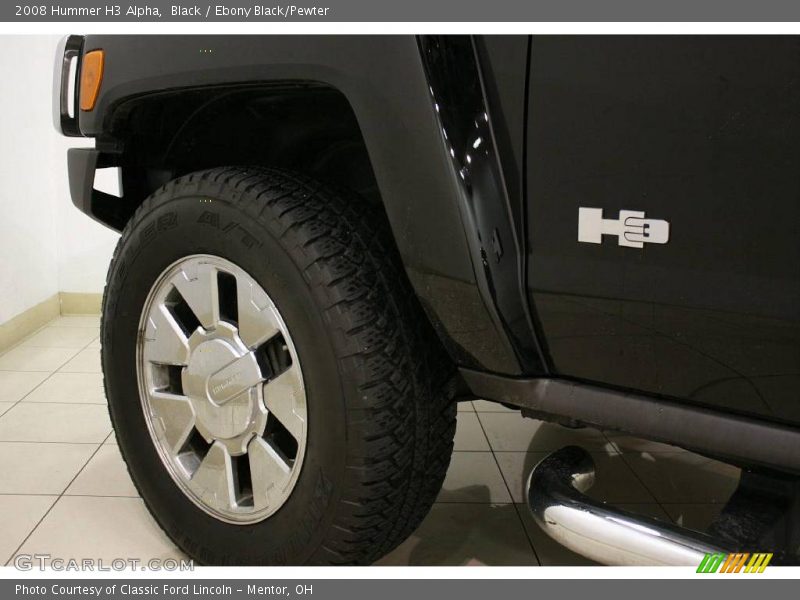Black / Ebony Black/Pewter 2008 Hummer H3 Alpha