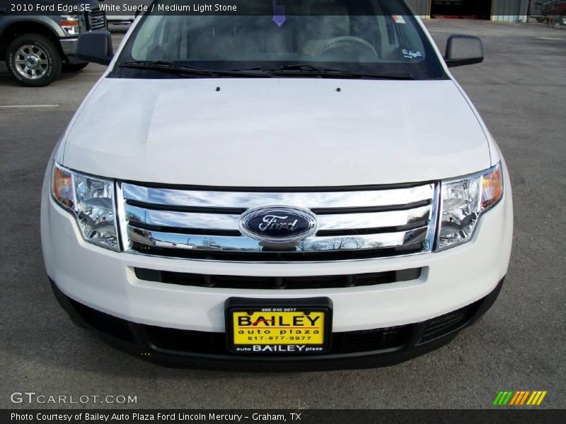 White Suede / Medium Light Stone 2010 Ford Edge SE