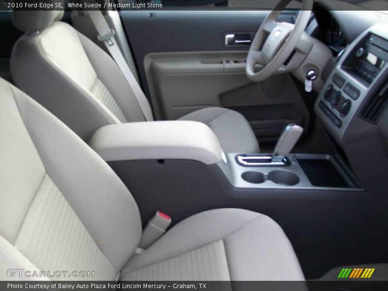 White Suede / Medium Light Stone 2010 Ford Edge SE