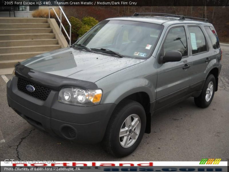 Titanium Green Metallic / Medium/Dark Flint Grey 2005 Ford Escape XLS 4WD