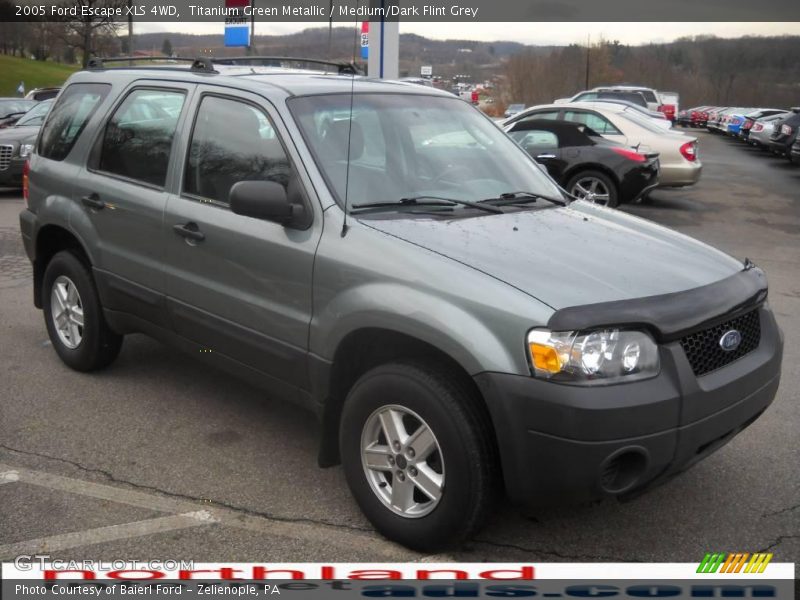 Titanium Green Metallic / Medium/Dark Flint Grey 2005 Ford Escape XLS 4WD