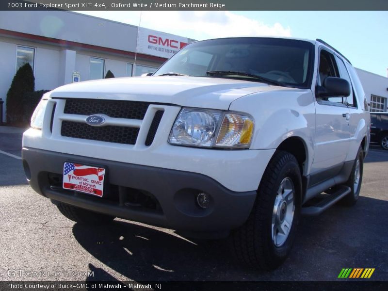 Oxford White / Medium Parchment Beige 2003 Ford Explorer Sport XLT 4x4