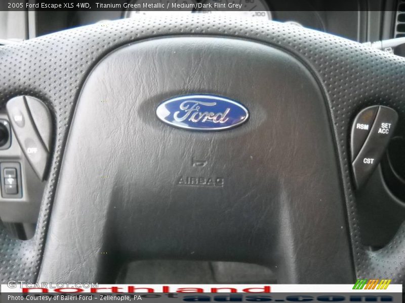 Titanium Green Metallic / Medium/Dark Flint Grey 2005 Ford Escape XLS 4WD