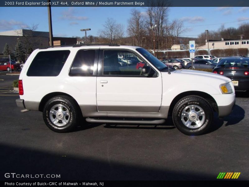 Oxford White / Medium Parchment Beige 2003 Ford Explorer Sport XLT 4x4