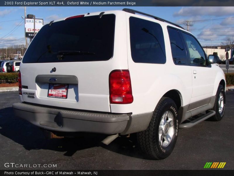 Oxford White / Medium Parchment Beige 2003 Ford Explorer Sport XLT 4x4