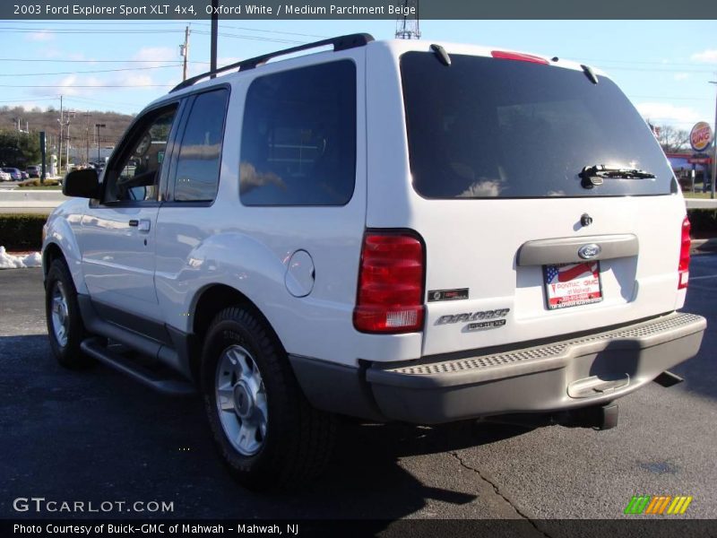 Oxford White / Medium Parchment Beige 2003 Ford Explorer Sport XLT 4x4