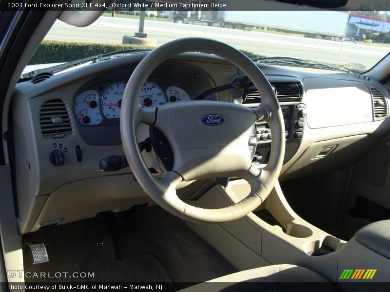 Oxford White / Medium Parchment Beige 2003 Ford Explorer Sport XLT 4x4