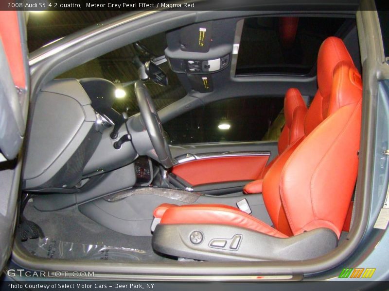 Meteor Grey Pearl Effect / Magma Red 2008 Audi S5 4.2 quattro