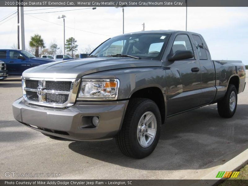 Mineral Gray Metallic / Dark Slate Gray/Medium Slate Gray 2010 Dodge Dakota ST Extended Cab