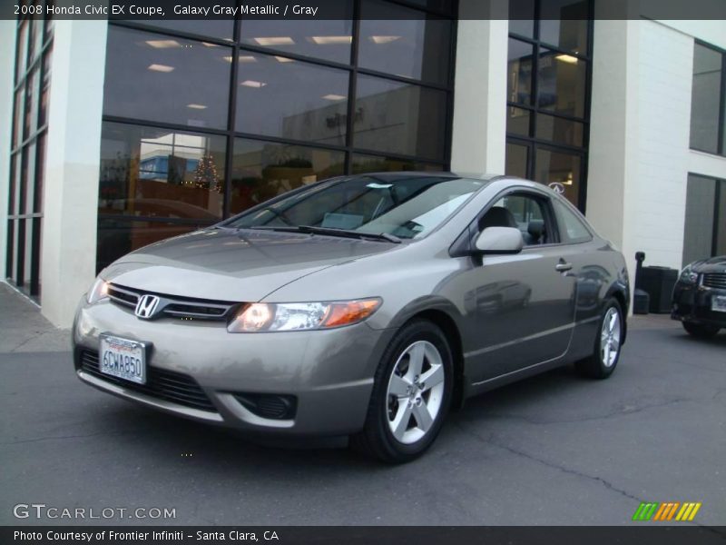 Galaxy Gray Metallic / Gray 2008 Honda Civic EX Coupe