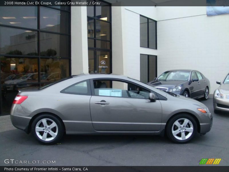 Galaxy Gray Metallic / Gray 2008 Honda Civic EX Coupe