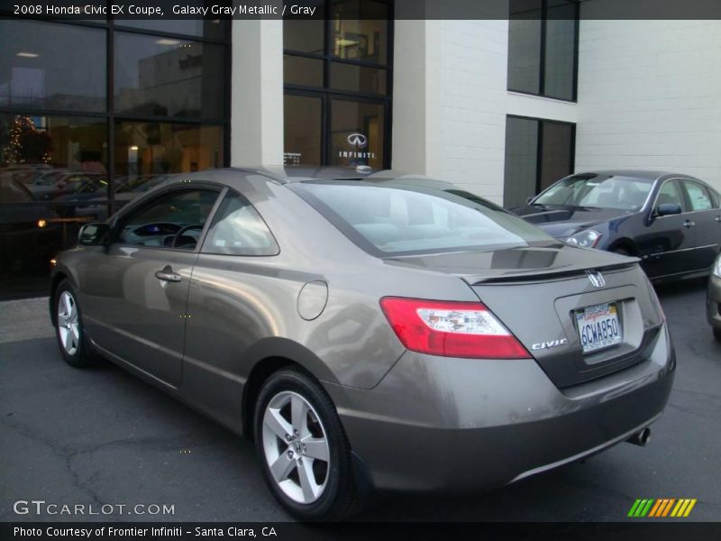 Galaxy Gray Metallic / Gray 2008 Honda Civic EX Coupe