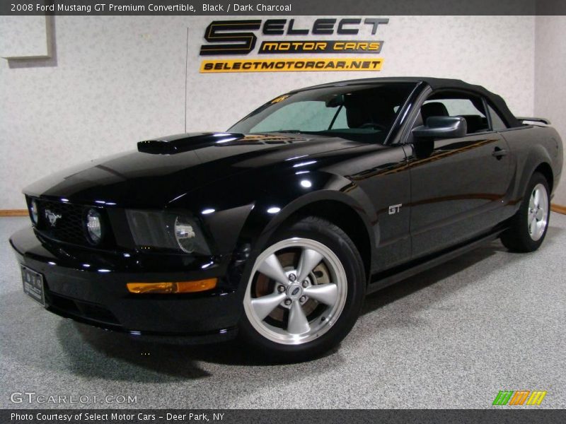 Black / Dark Charcoal 2008 Ford Mustang GT Premium Convertible