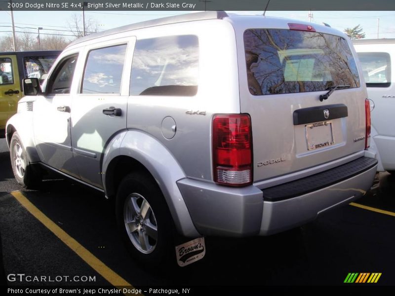Bright Silver Metallic / Dark Slate Gray 2009 Dodge Nitro SE 4x4