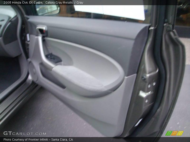 Galaxy Gray Metallic / Gray 2008 Honda Civic EX Coupe