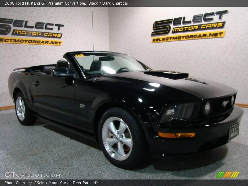 Black / Dark Charcoal 2008 Ford Mustang GT Premium Convertible