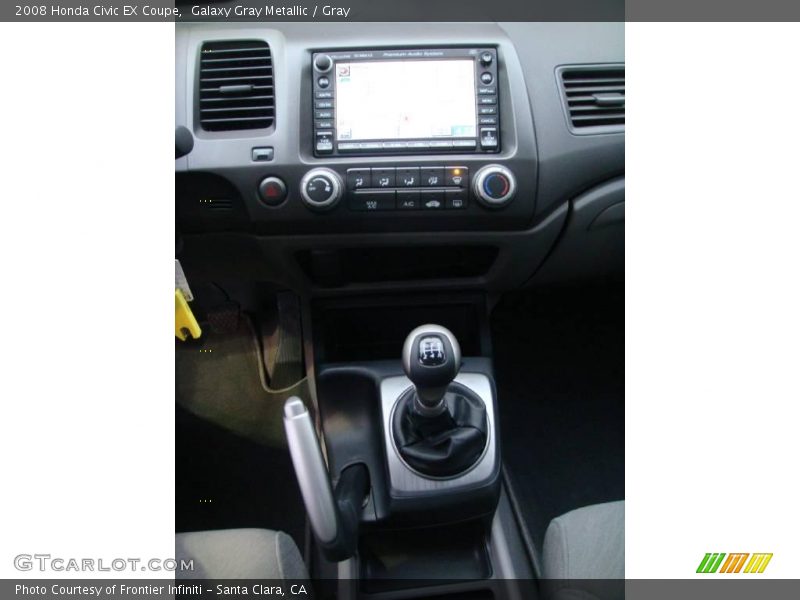 Galaxy Gray Metallic / Gray 2008 Honda Civic EX Coupe