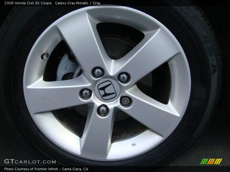 Galaxy Gray Metallic / Gray 2008 Honda Civic EX Coupe