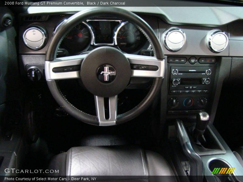 Black / Dark Charcoal 2008 Ford Mustang GT Premium Convertible