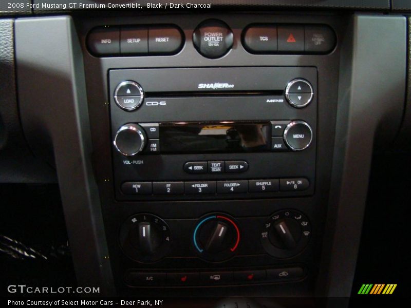 Black / Dark Charcoal 2008 Ford Mustang GT Premium Convertible