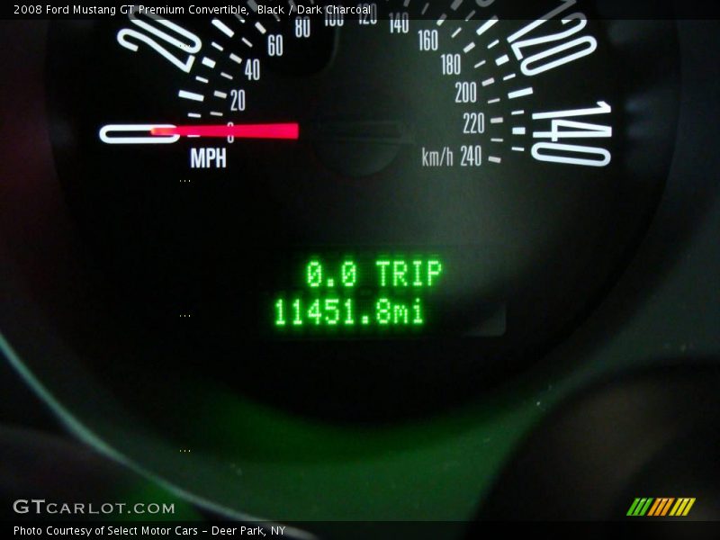Black / Dark Charcoal 2008 Ford Mustang GT Premium Convertible