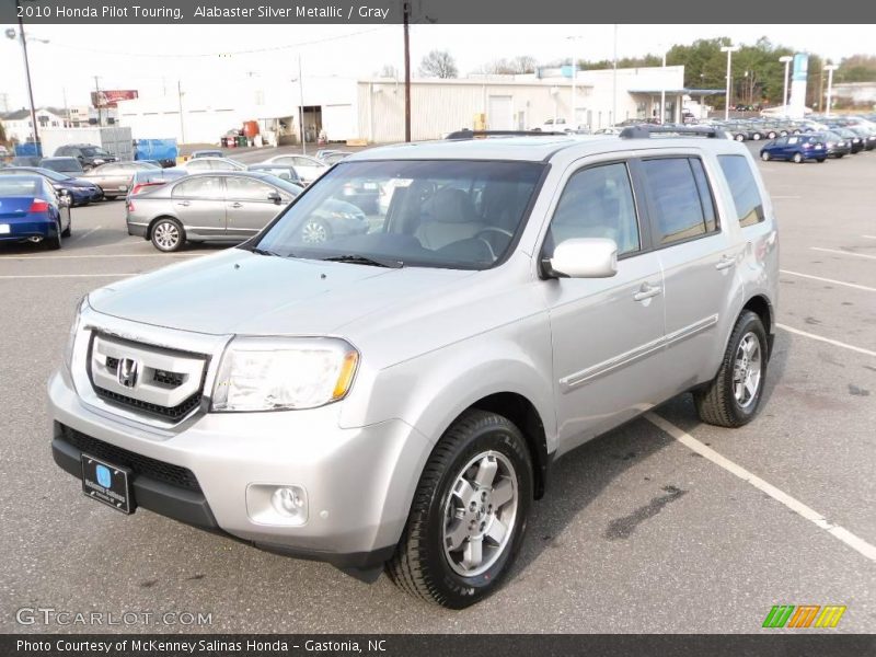 Alabaster Silver Metallic / Gray 2010 Honda Pilot Touring