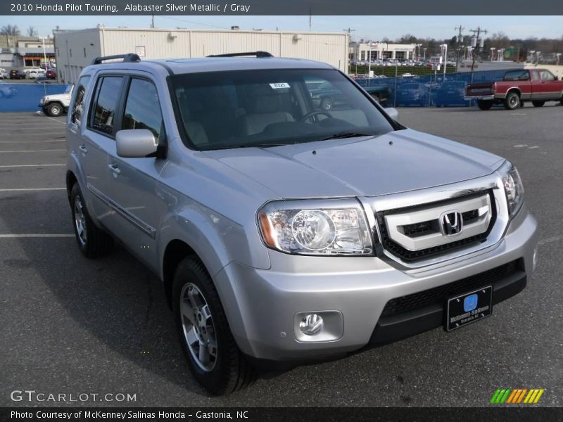 Alabaster Silver Metallic / Gray 2010 Honda Pilot Touring