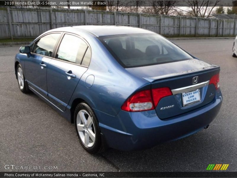 Atomic Blue Metallic / Black 2010 Honda Civic LX-S Sedan