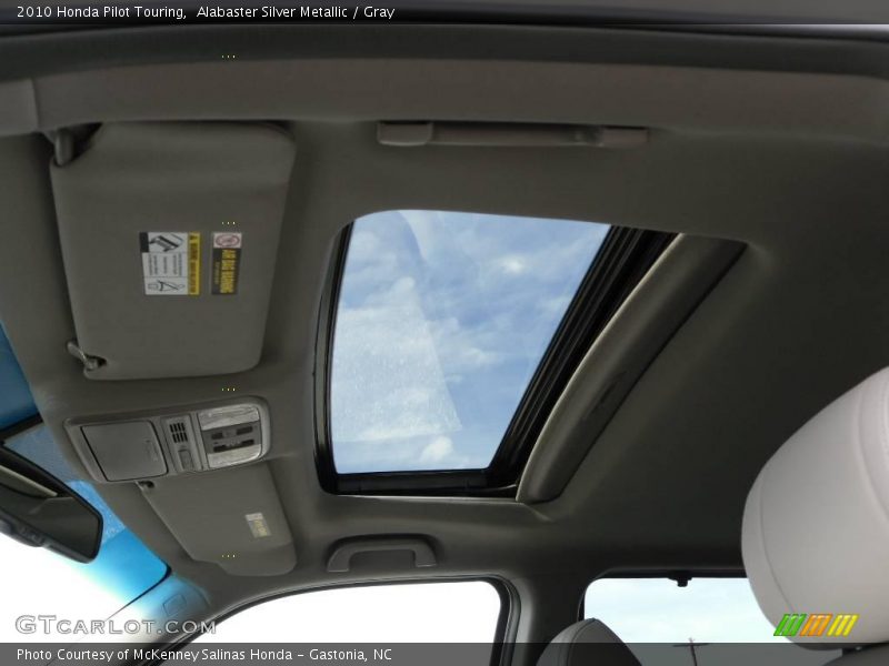 Alabaster Silver Metallic / Gray 2010 Honda Pilot Touring