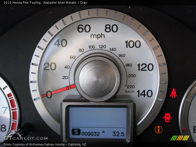 Alabaster Silver Metallic / Gray 2010 Honda Pilot Touring