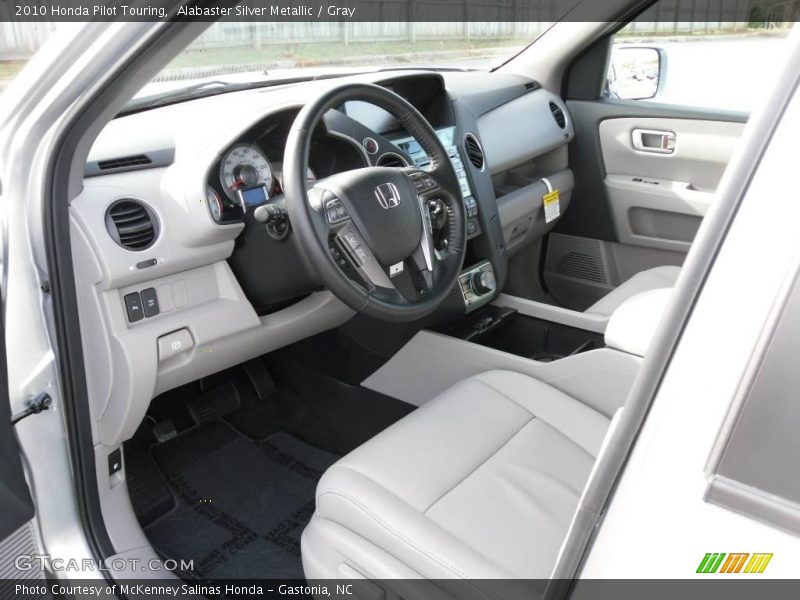 Alabaster Silver Metallic / Gray 2010 Honda Pilot Touring