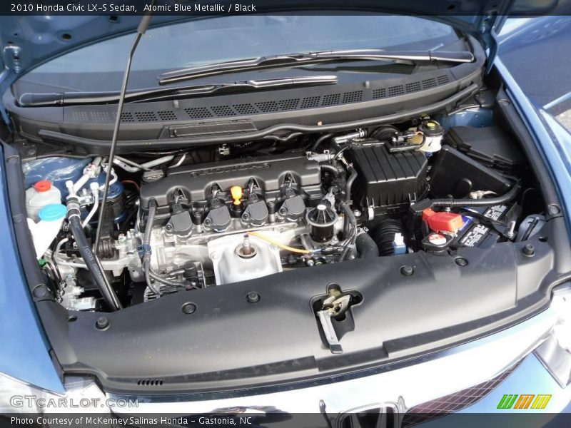 Atomic Blue Metallic / Black 2010 Honda Civic LX-S Sedan