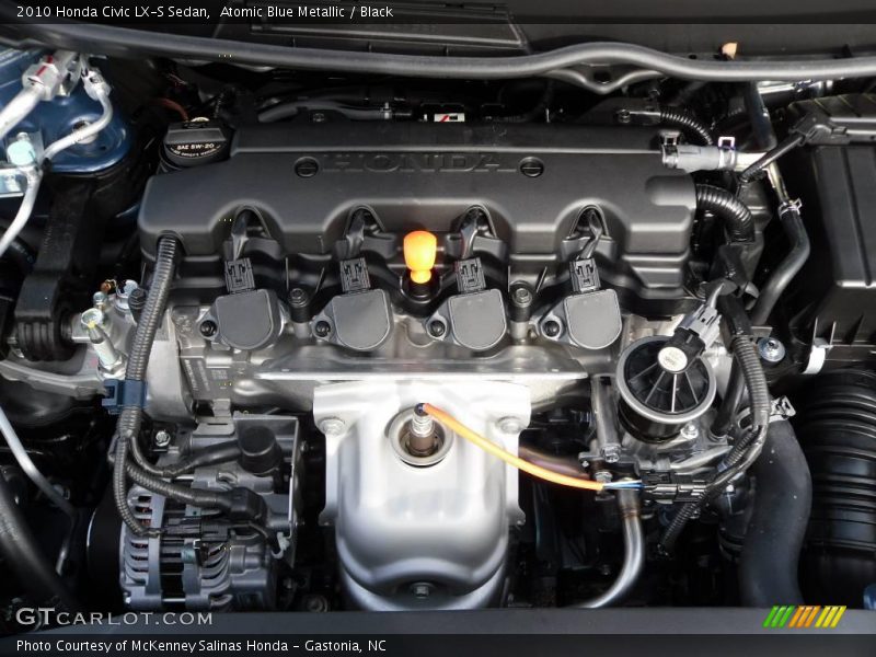 Atomic Blue Metallic / Black 2010 Honda Civic LX-S Sedan