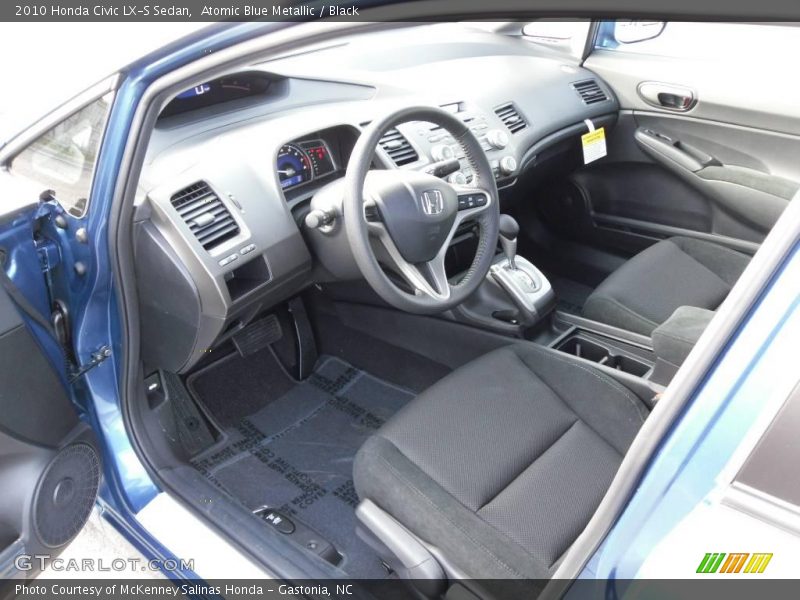 Atomic Blue Metallic / Black 2010 Honda Civic LX-S Sedan