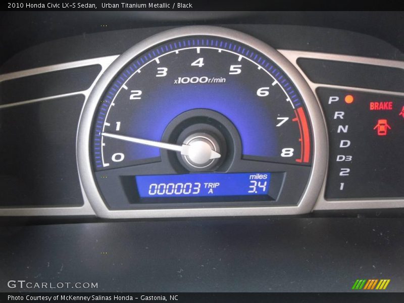 Urban Titanium Metallic / Black 2010 Honda Civic LX-S Sedan