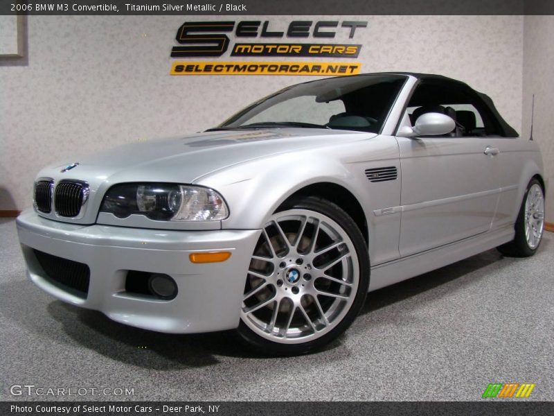 Titanium Silver Metallic / Black 2006 BMW M3 Convertible