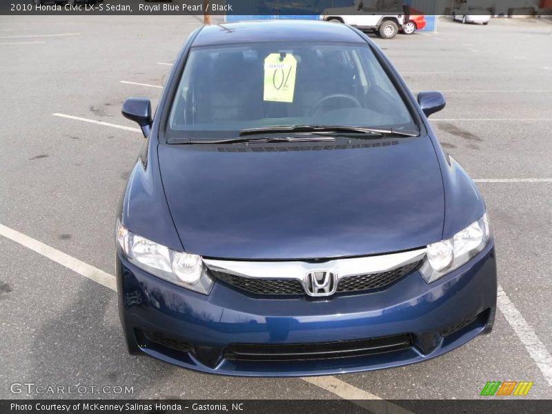 Royal Blue Pearl / Black 2010 Honda Civic LX-S Sedan
