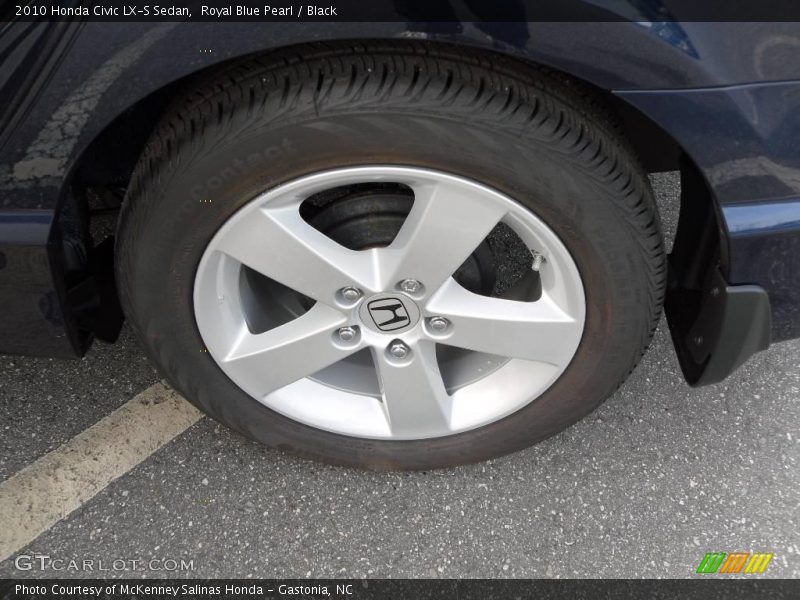 Royal Blue Pearl / Black 2010 Honda Civic LX-S Sedan