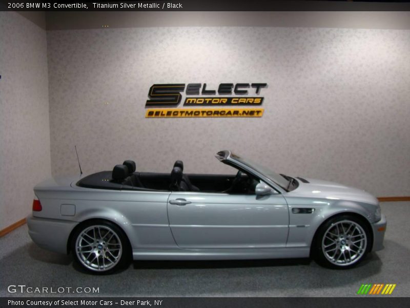Titanium Silver Metallic / Black 2006 BMW M3 Convertible